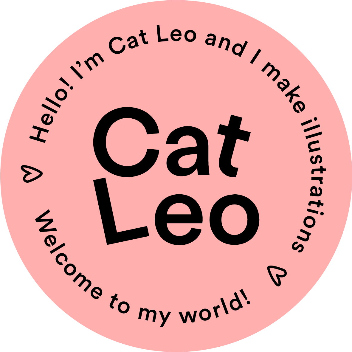 Cat Leo logo illustrations